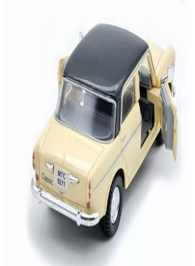 سنتي، مصنوعة من البلاستيك، سيارة أجرة كوين بيضاء من السبعينيات، ألعاب للأطفال (أبيض) - Image 5